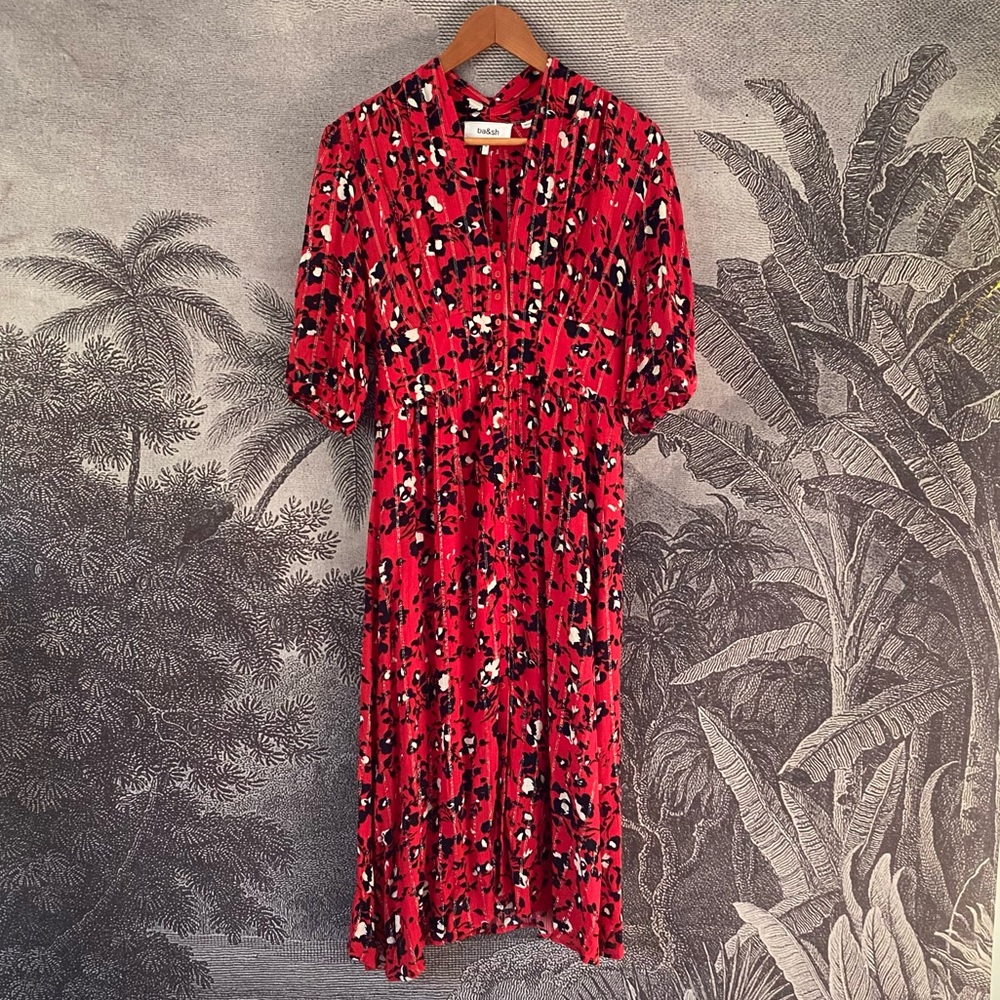 ba&sh Elfe midi dress | M